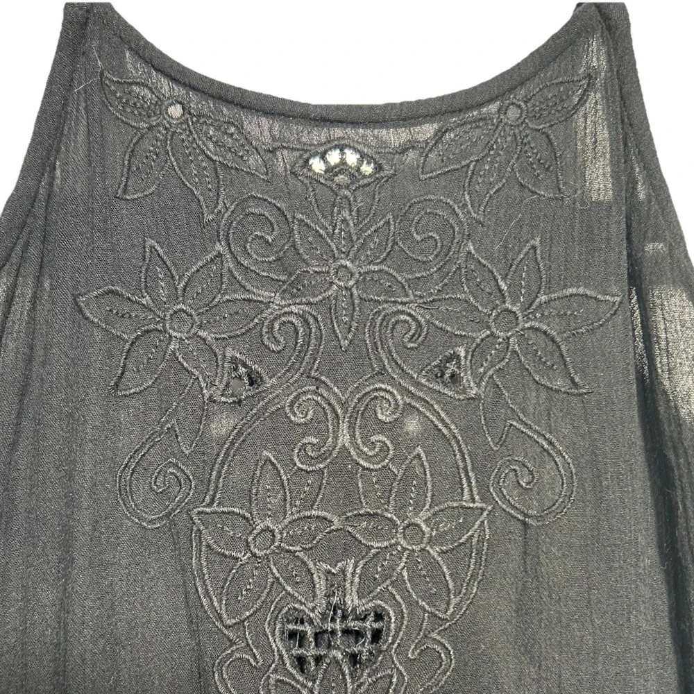 Free People Intimately Free Boho‎ Embroidered Tank Slip Dress Size Large